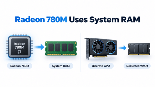 Radeon 780M UMA shared memory and dedicated VRAM explained