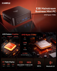 KAMRUI E3B AMD Ryzen 7730U/7735HS Mini PC