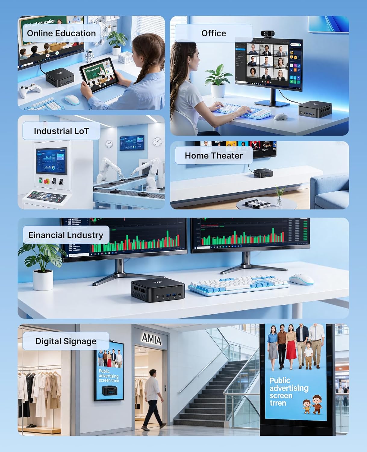 KAMRUI E3B AMD Ryzen 7730U/7735HS/7430U Mini PC