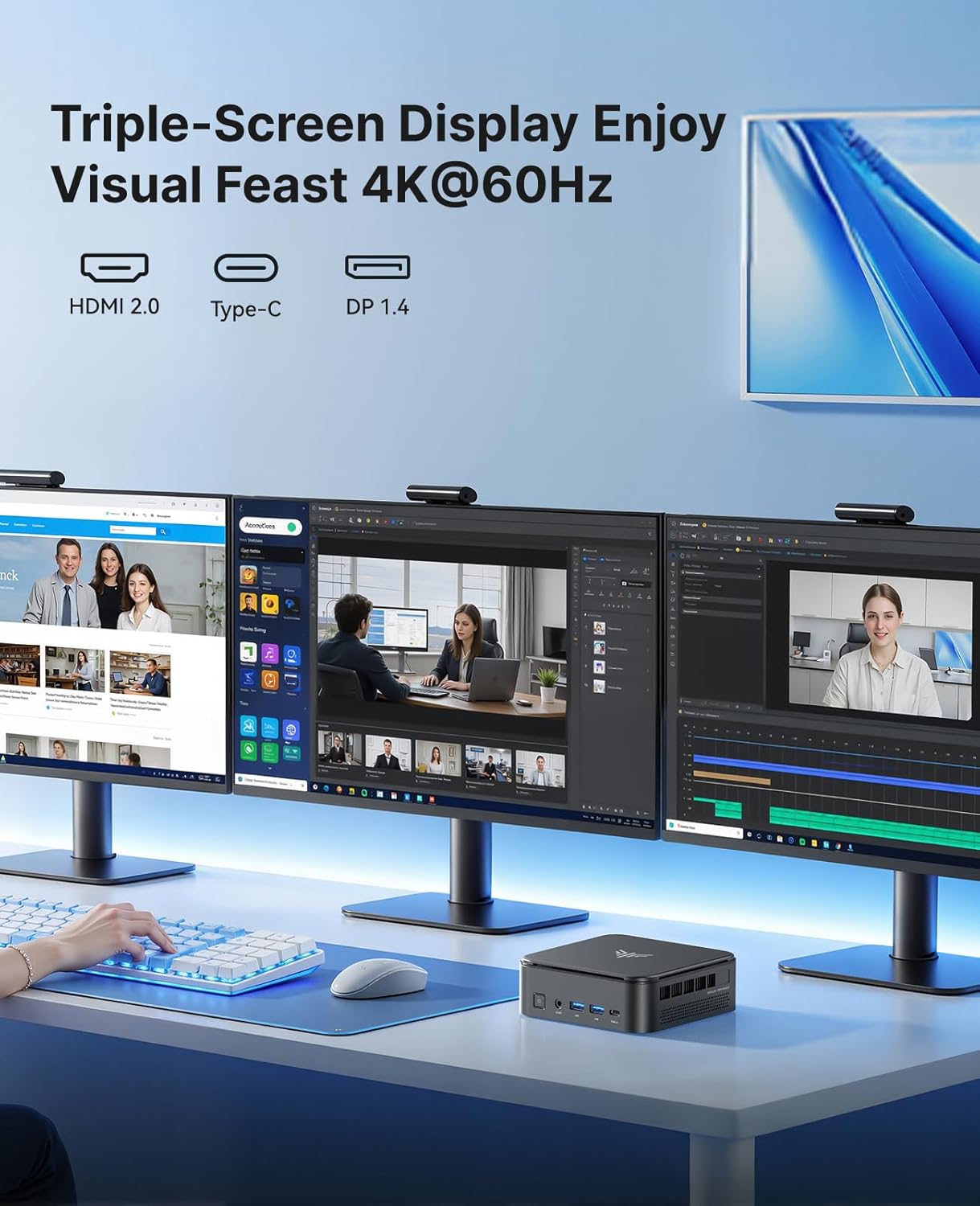 KAMRUI E3B AMD Ryzen 7730U/7735HS/7430U Mini PC