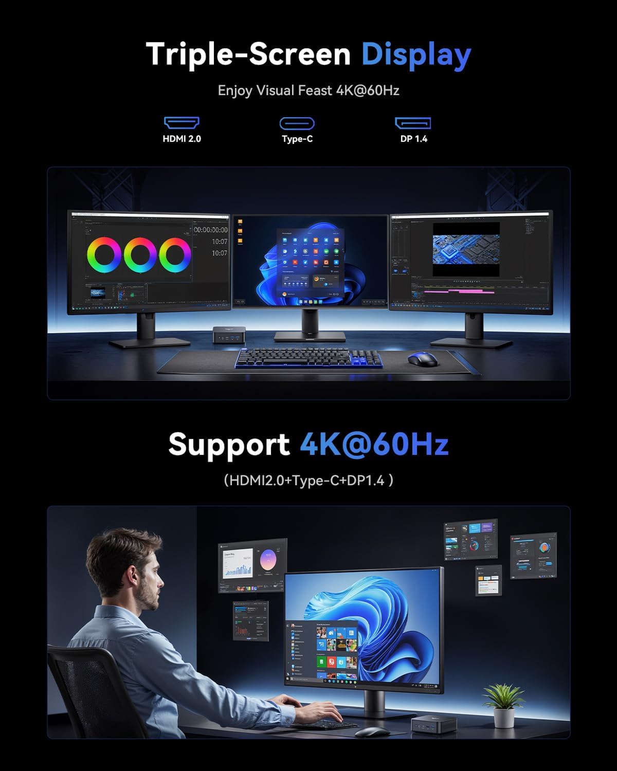 KAMRUI E3 AMD Ryzen5 3500U Mini PC