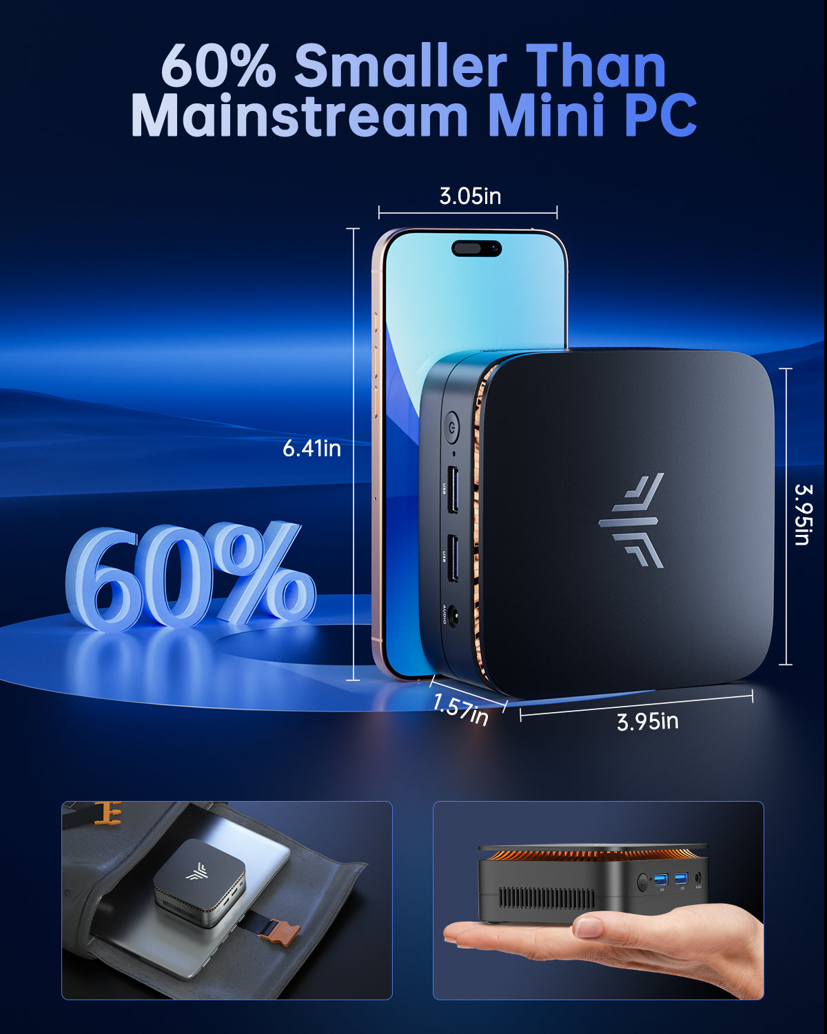 KAMRUI E1 Intel Twin Lake N150 Mini PC