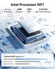 KAMRUI E2 Inter Alder Lake-N N97 Mini PC