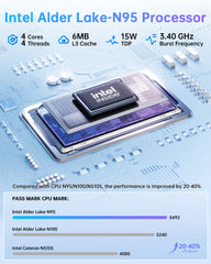 KAMRUI GK3 Plus Intel Alder Lake-N N95 Mini PC