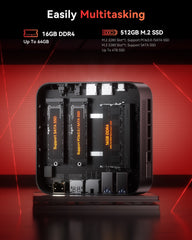 KAMRUI E3B AMD Ryzen 5 7430U Mini PC